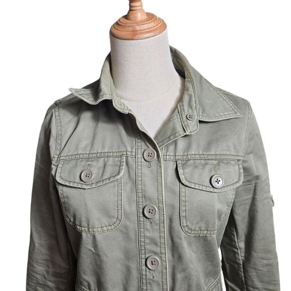 J. CREW Vintage Olive Green Utility Shirt Jacket - Picture 2 of 8